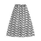 Floral Print Midi Skirt / Short-sleeve Drawstring Shirt