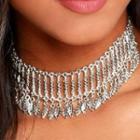 Ethnic-print Choker