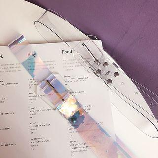 Transparent / Iridescet Belt