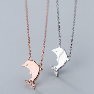 925 Sterling Silver Dolphin Necklace