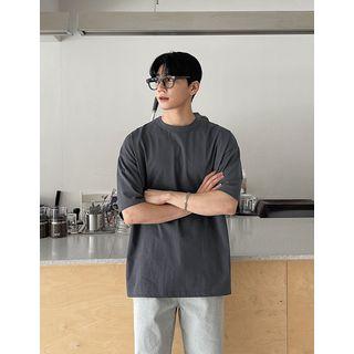 Elbow-sleeve T-shirt In 9 Colors