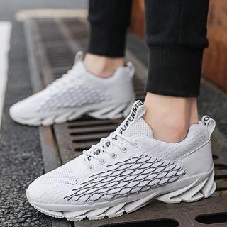 Patterned Knit Sneakers