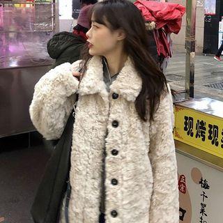 Long-sleeve Furry Fleece Lined Jacket