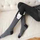 Patchwork Cat-print Leggings