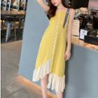 Sleeveless Midi Dress Yellow - One Size