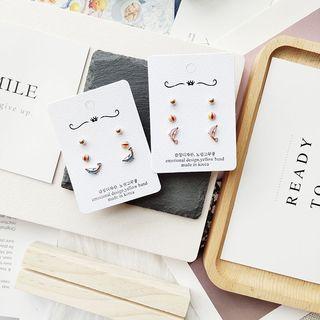 Set: Alloy / Ball / Dolphin Stud Earring (assorted Designs)