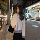 Contrast Hem Sweater