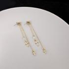 Alloy Cross Fringed Earring 1 Pair - Gold - One Size