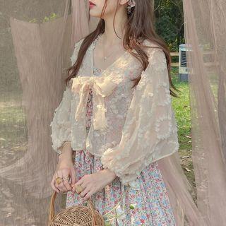 Floral Lace Tied Cover-up