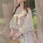Floral Lace Tied Cover-up