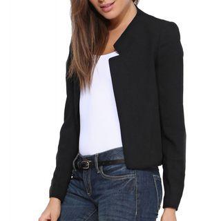 Plain Cropped Blazer