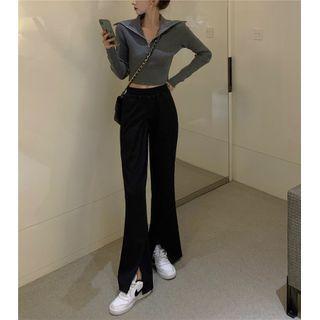 Collared Knit Top / Pants