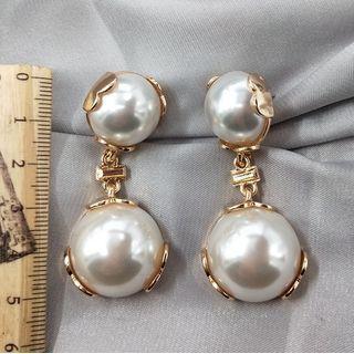 Faux Pearl Dangle Earring 1 Pair - Faux Pearl - White - One Size