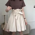 Paperbag Waist A-line Skirt