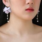 Heart Bow Lace / Flower Faux Pearl Fringed Earring (various Designs) / Set