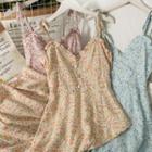 Sleeveless Ruffle-trim Floral Midi Dress In 6 Colors