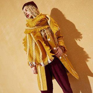 Fringed Printed Coat