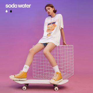 Seamless Loose-fit Printed T-shirt