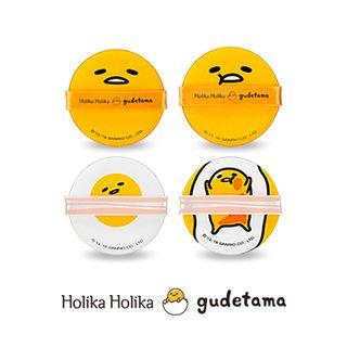 Holika Holika - Chap Chap Cushion Puff Set (gudetama Lazy & Easy Edition)