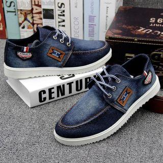 Applique Denim Loafers