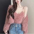 Fluffy Camisole Top / Jacket
