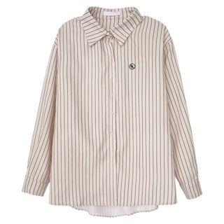 Striped Corduroy Shirt Almond - One Size