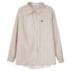 Striped Corduroy Shirt Almond - One Size