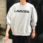 Lettering Sweatshirt Gray - One Size