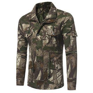 Printed Drawstring Jacket
