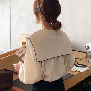 Faux Marble-stone Drop Earrings Khaki - One Size