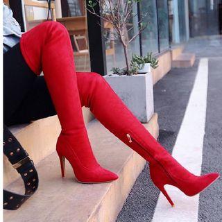 Pointed Toe High Heel Over The Knee Boots