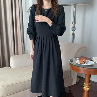 Round-neck Long Sleeve Dress