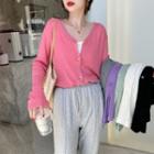 Loose-fit Light Cardigan In 8 Colors