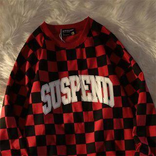 Checker Printed Sweatshirt