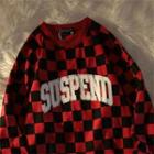 Checker Printed Sweatshirt