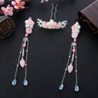 Faux Pearl Floral Dangle Hair Clip / Hair Pin / Set