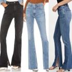 High-waist Split Flare Jeans