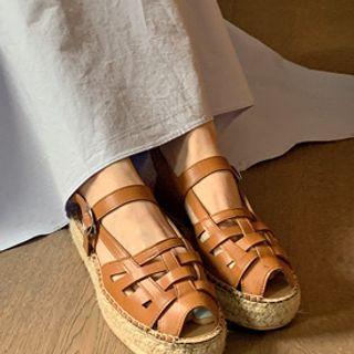 Espadrille Platform Fisherman Sandals