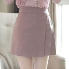 Inset Shorts Hoop-detail Pleated Skirt