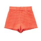 High Waist Houndstooth Hot Pants
