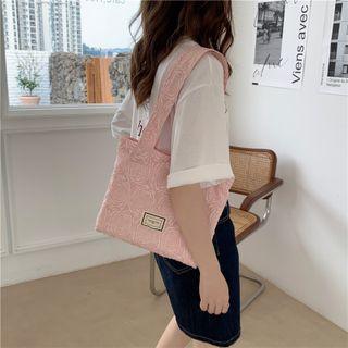 Jacquard Applique Tote Bag
