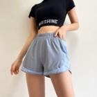 Elastic-waist Sports Shorts