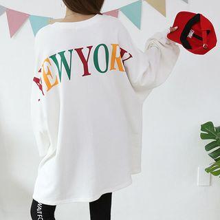 Letter Over-fit Sweatshirt