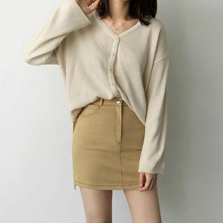 Stitched Mini Skirt