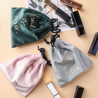 Flannel Drawstring Pouch