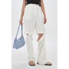 Two-way Linen Blend Wide-leg Pants