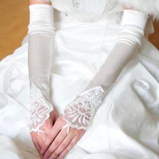 Embellished Wedding Gloves
