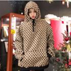 Dotted Hoodie As Shown In Figure - One Size