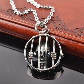 Stainless Steel Skull Pendant Necklace Necklace - 50cm