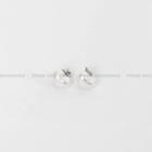 Heart Pearl Ear Studs Ivory - One Size
